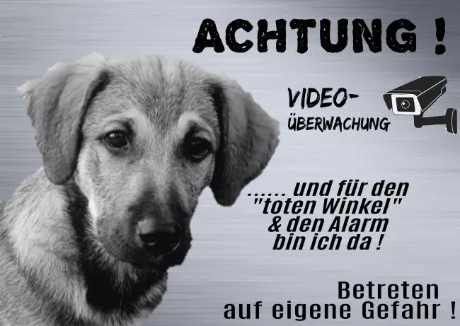 WarnschildWarnung - Zutritt verboten ACHTUNG Bild