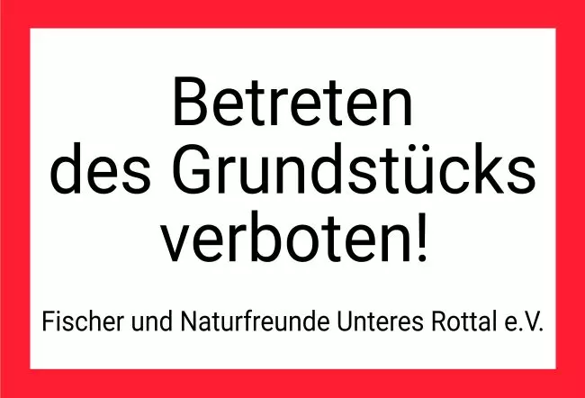 WarnschildWarnung - Zutritt verboten Betreten Verboten Bild