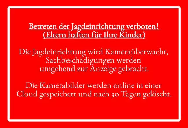 WarnschildWarnung - Zutritt verboten Betreten verboten Bild