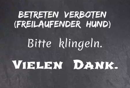 WarnschildWarnung - Zutritt verboten Betreten verboten Bild