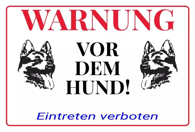 WarnschildWarnung - Zutritt verboten Eintreten verboten Bild