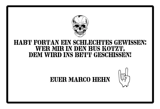 WarnschildWarnung - Zutritt verboten Euer Gewissen Bild