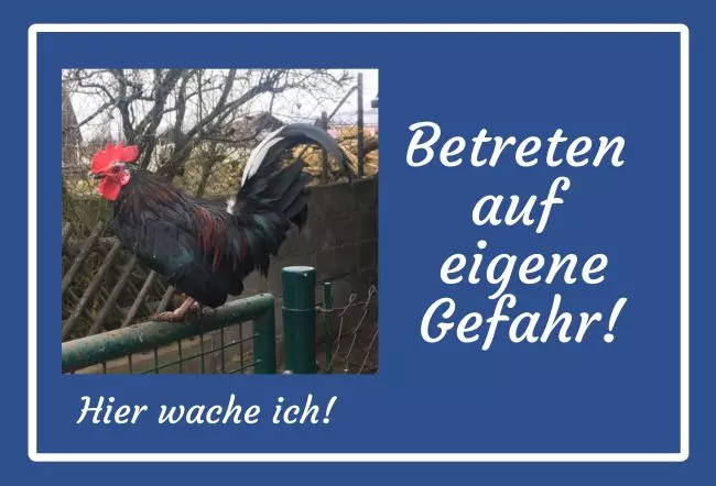 WarnschildWarnung - Zutritt verboten Hier wohne ich Bild
