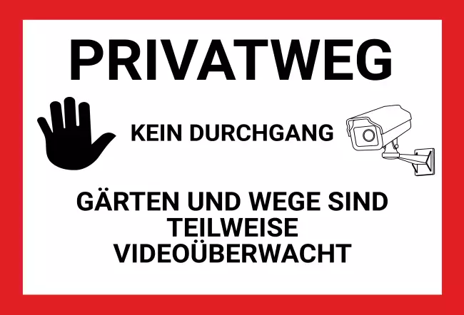 WarnschildWarnung - Zutritt verboten Kein Durchgang Bild