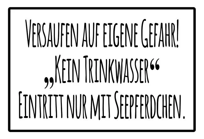WarnschildWarnung - Zutritt verboten Kein Trinkwasser Bild