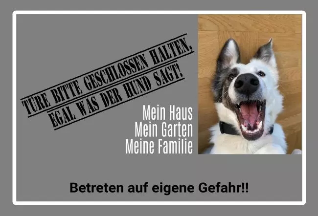WarnschildWarnung - Zutritt verboten Mein Haus Bild