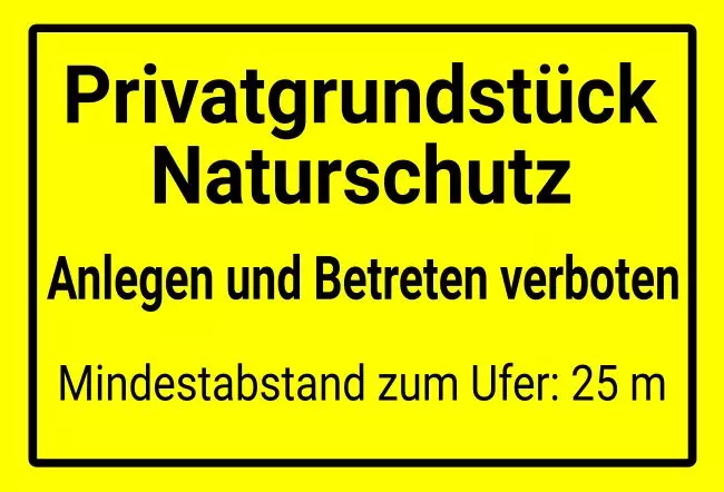 WarnschildWarnung - Zutritt verboten Naturschutz Bild