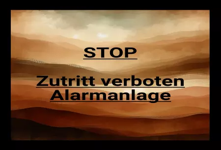 WarnschildWarnung - Zutritt verboten STOP Alarmanlage Bild