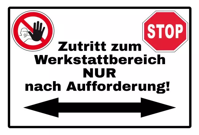 WarnschildWarnung - Zutritt verboten Zutritt Bild